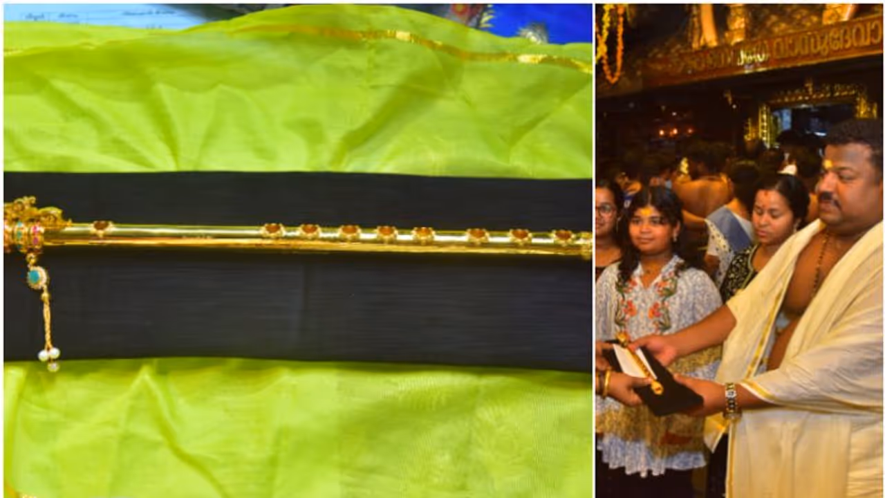 അമ്പാടിക്കുയിലല്ലേ പൊന്നോടക്കുഴലല്ലേ..! 40 പവൻ തനി തങ്കം, പ്രിയപ്പെട്ട കണ്ണനുള്ള പ്രവാസിയുടെ വഴിപാട് അമ്പാടിക്കുയിലല്ലേ പൊന്നോടക്കുഴലല്ലേ..! 40 പവൻ തനി തങ്കം, പ്രിയപ്പെട്ട കണ്ണനുള്ള പ്രവാസിയുടെ വഴിപാട്