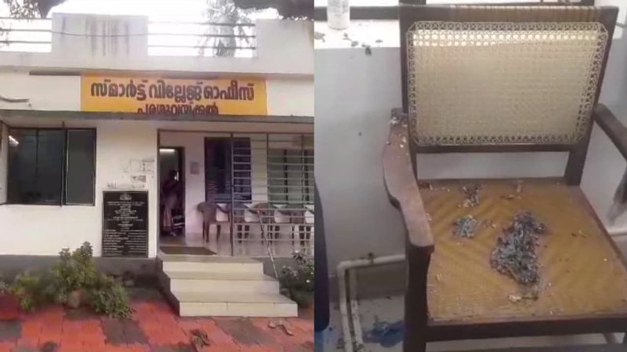 രണ്ടുമാസത്തിനിടെ നാലുതവണ, പരശുവയ്ക്കല് വില്ലേജ് ഓഫീസിനുനേരെ വീണ്ടും ആക്രമണം, അപകടമൊഴിവായത് തലനാരിഴക്ക് രണ്ടുമാസത്തിനിടെ നാലുതവണ, പരശുവയ്ക്കല് വില്ലേജ് ഓഫീസിനുനേരെ വീണ്ടും ആക്രമണം, അപകടമൊഴിവായത് തലനാരിഴക്ക്