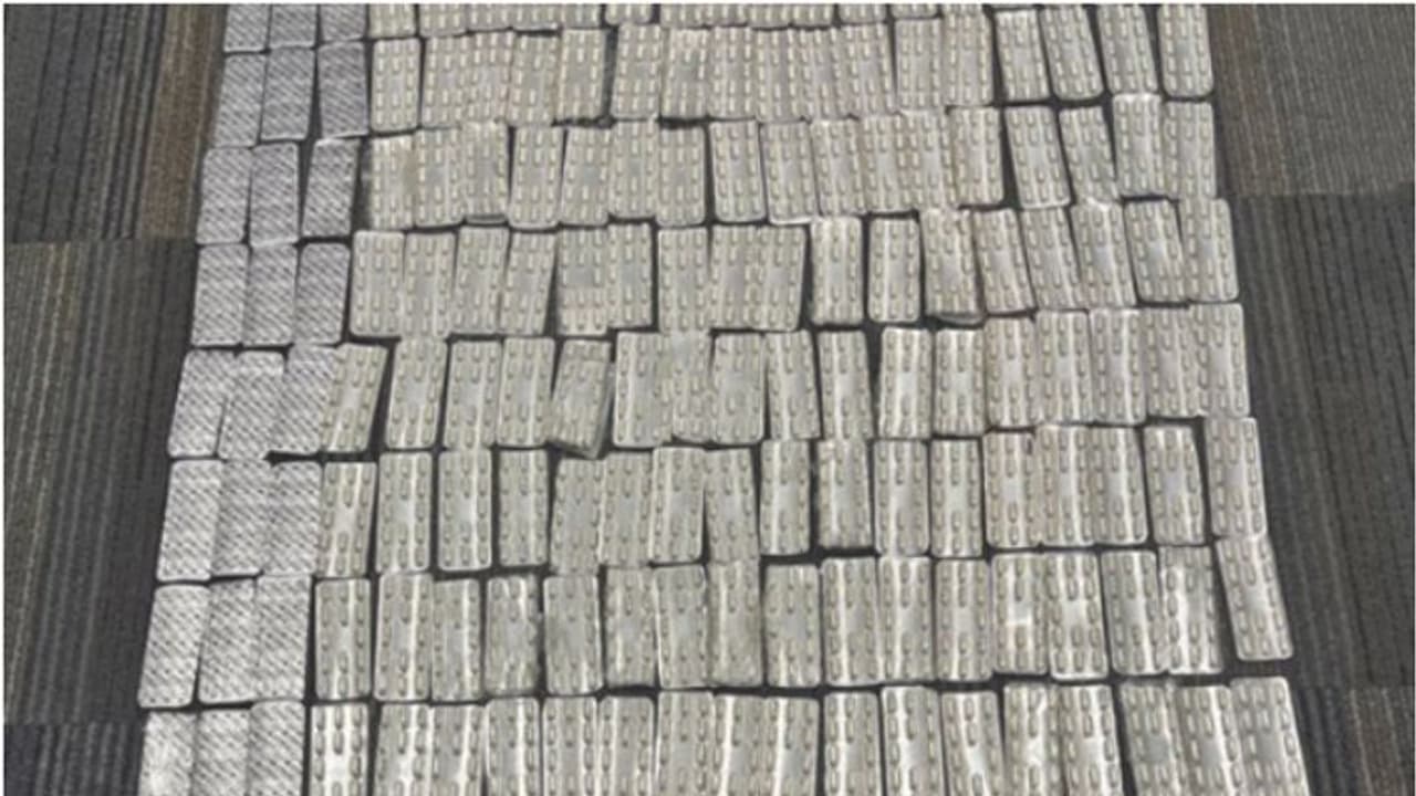 വിമാനത്താവളത്തിലെ കര്‍ശന പരിശോധന; യാത്രക്കാരന്റെ ബാഗില്‍ നിന്ന് കസ്റ്റംസ് കണ്ടെത്തിയത് 4000 നിരോധിത ഗുളികകള്‍