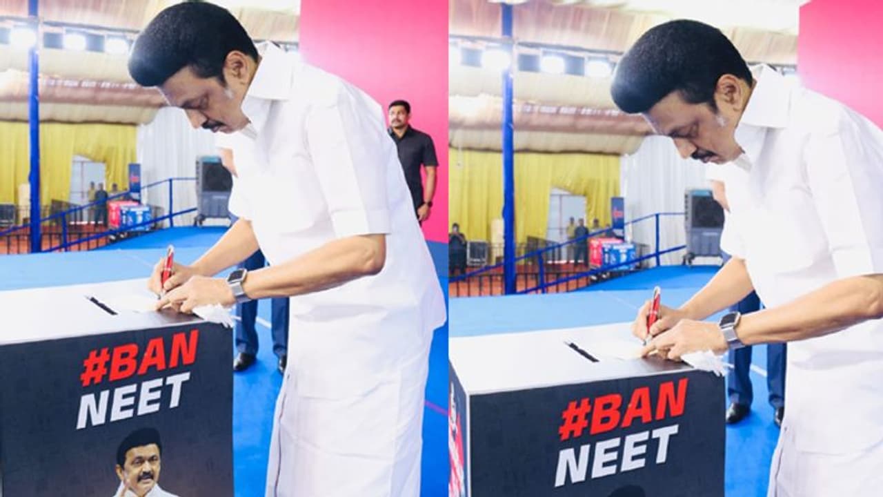 நீட் தேர்வுக்கு எதிராக 50 லட்சம் கையெழுத்து இயக்கம்.. முதல்வர் ஸ்டாலின் தொடங்கி வைத்தார் .!