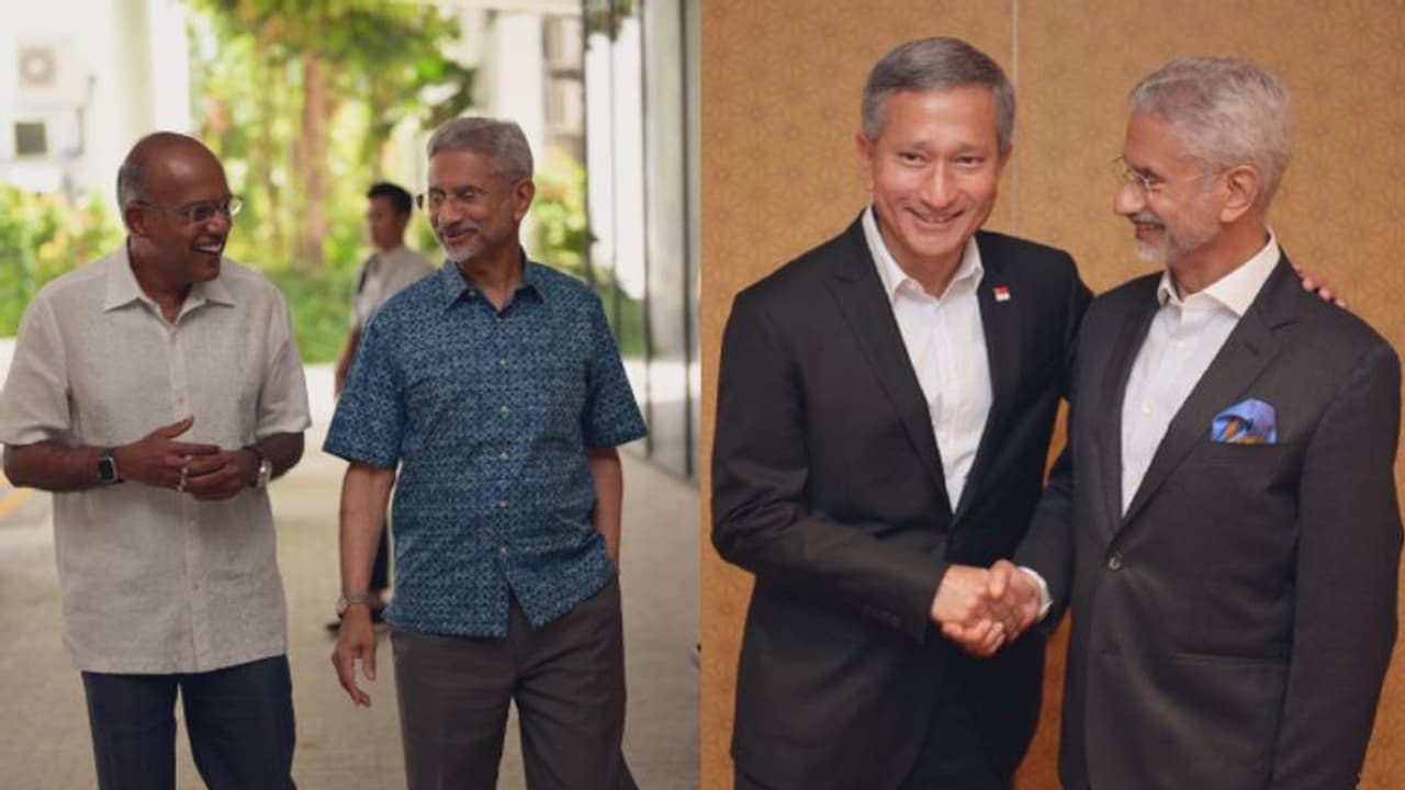 இனிதே முடிந்த சிங்கப்பூர் பயணம் இரு முக்கிய மந்திரிகளை சந்தித்த இந்திய வெளியுறவு அமைச்சர் ஜெய்சங்கர்! இனிதே முடிந்த சிங்கப்பூர் பயணம் இரு முக்கிய மந்திரிகளை சந்தித்த இந்திய வெளியுறவு அமைச்சர் ஜெய்சங்கர்!