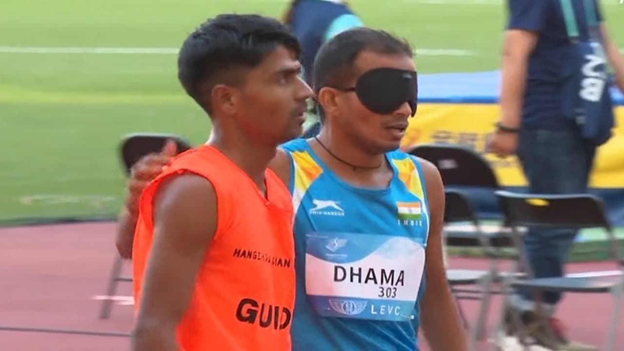 Asian Para Games Hangzhou: 5000 மீ பிளைண்ட் தடகளப் போட்டியில் இந்தியாவின் அங்கூர் தாமாவிற்கு தங்கம்!
