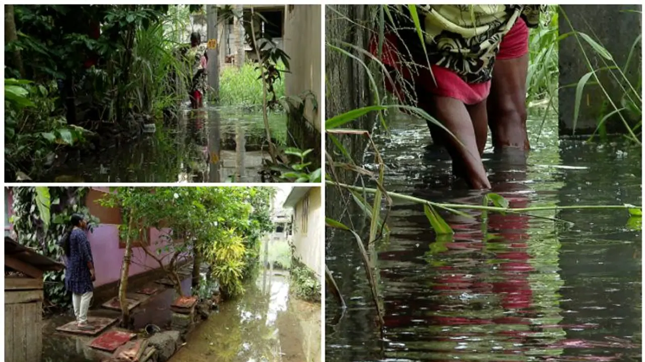 3 families in Kerala's capital live next to a waterhole full of toilet waste