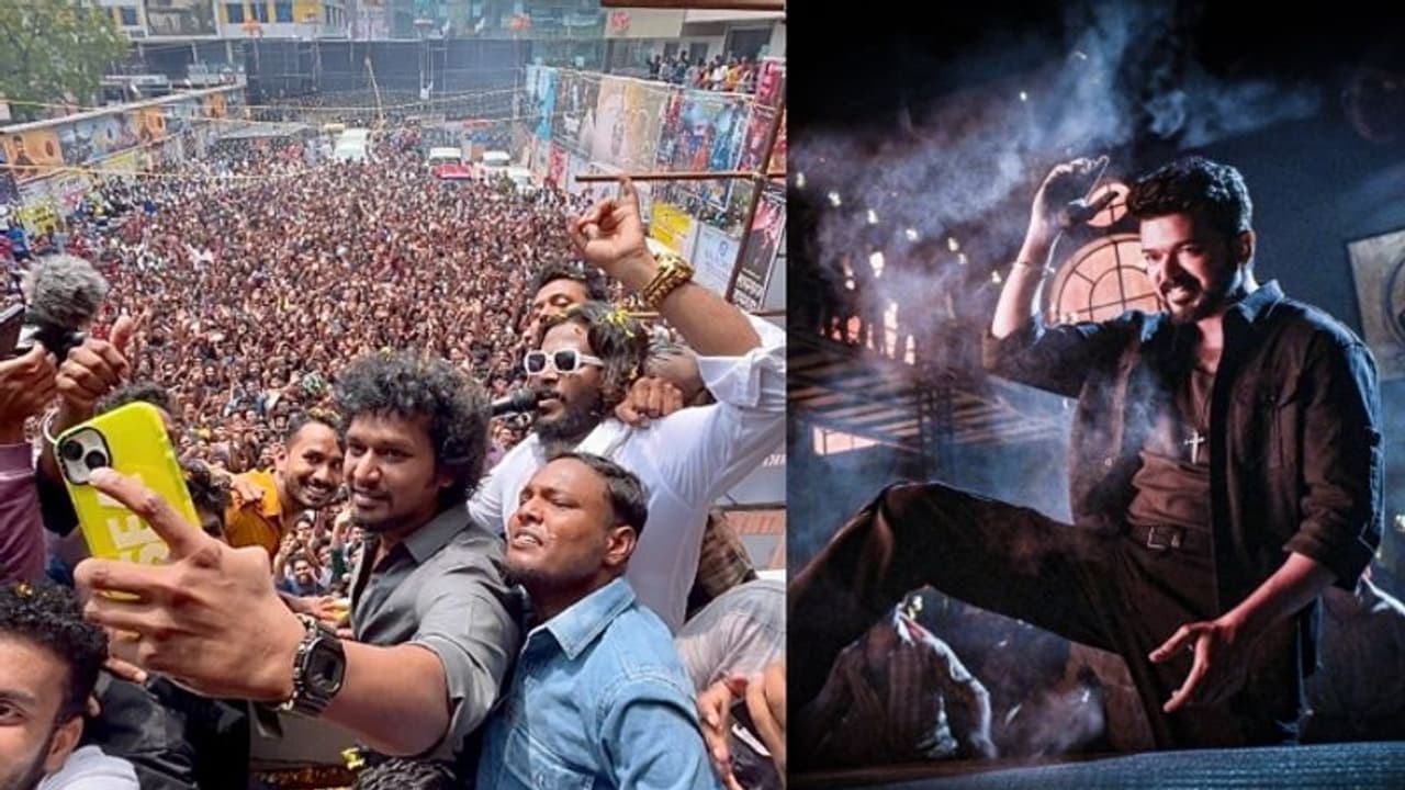 കേരളത്തിൽ 'ലിയോ' ആവേശം, തടിച്ചുകൂടി ആരാധകര്; ലോകേഷിന് പരിക്ക്, ലാത്തി വീശി പൊലീസ് കേരളത്തിൽ 'ലിയോ' ആവേശം, തടിച്ചുകൂടി ആരാധകര്; ലോകേഷിന് പരിക്ക്, ലാത്തി വീശി പൊലീസ്