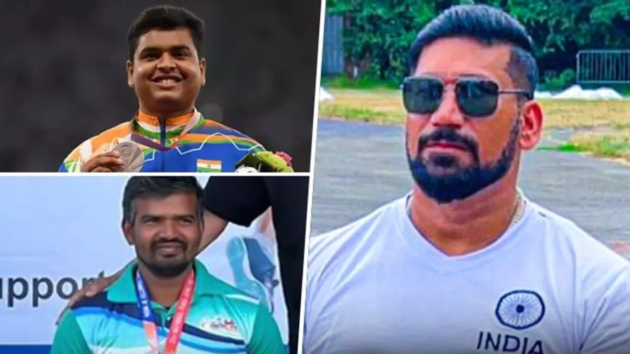 Asian Para Games 2023: India dominates Men's discus throw F54/55/56 event; Neeraj Yadav bags gold Asian Para Games 2023: India dominates Men's discus throw F54/55/56 event; Neeraj Yadav bags gold
