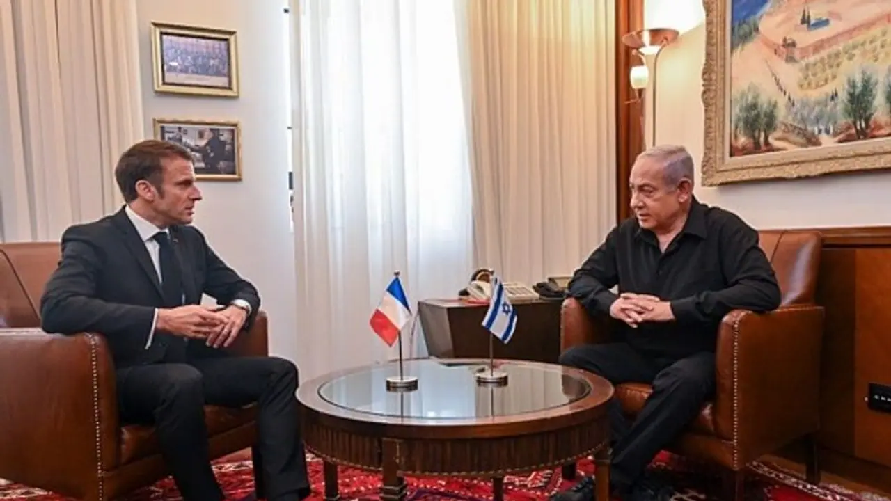 Macron says countries fighting ISIS should 'fight against Hamas'; Netanyahu cautions the West (WATCH) Macron says countries fighting ISIS should 'fight against Hamas'; Netanyahu cautions the West (WATCH)