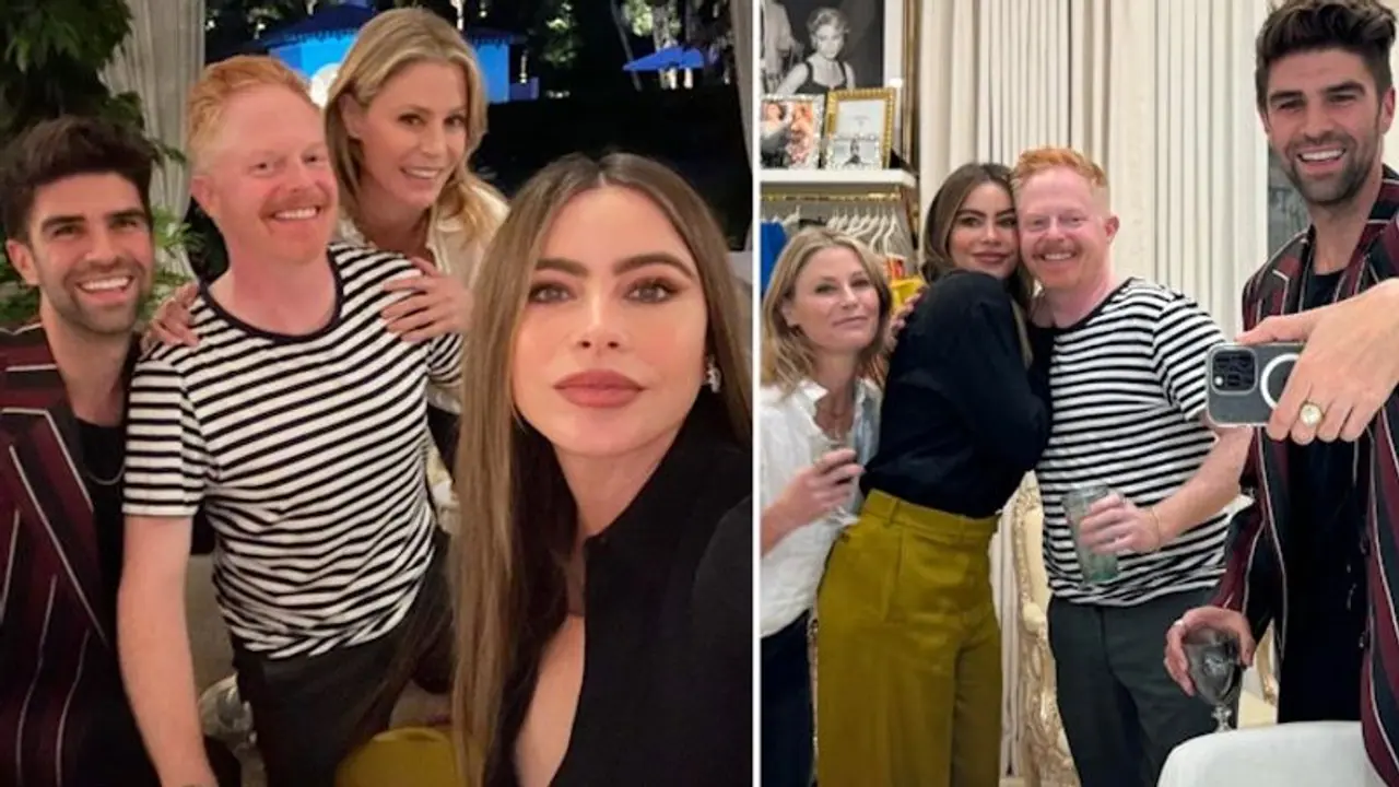 Modern Family: Sofia Vergara reunites with her co stars Jesse Tyler and Julie Bowen (Photos) Modern Family: Sofia Vergara reunites with her co stars Jesse Tyler and Julie Bowen (Photos)