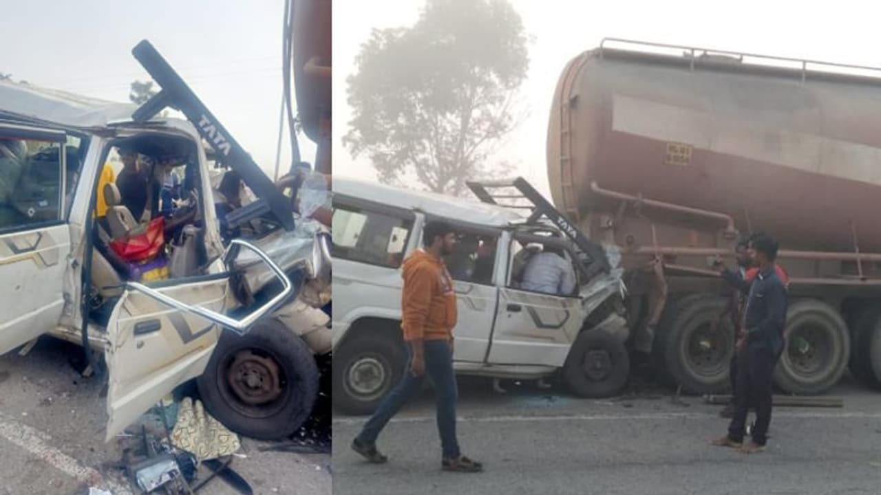 നിർത്തിയിട്ട ടാങ്കർ ലോറിയിലേക്ക് ടാറ്റാ സുമോ പാഞ്ഞുകയറി, കർണാടകയിൽ 3 സ്ത്രീകളടക്കം 12 പേർക്ക് ദാരുണാന്ത്യം നിർത്തിയിട്ട ടാങ്കർ ലോറിയിലേക്ക് ടാറ്റാ സുമോ പാഞ്ഞുകയറി, കർണാടകയിൽ 3 സ്ത്രീകളടക്കം 12 പേർക്ക് ദാരുണാന്ത്യം