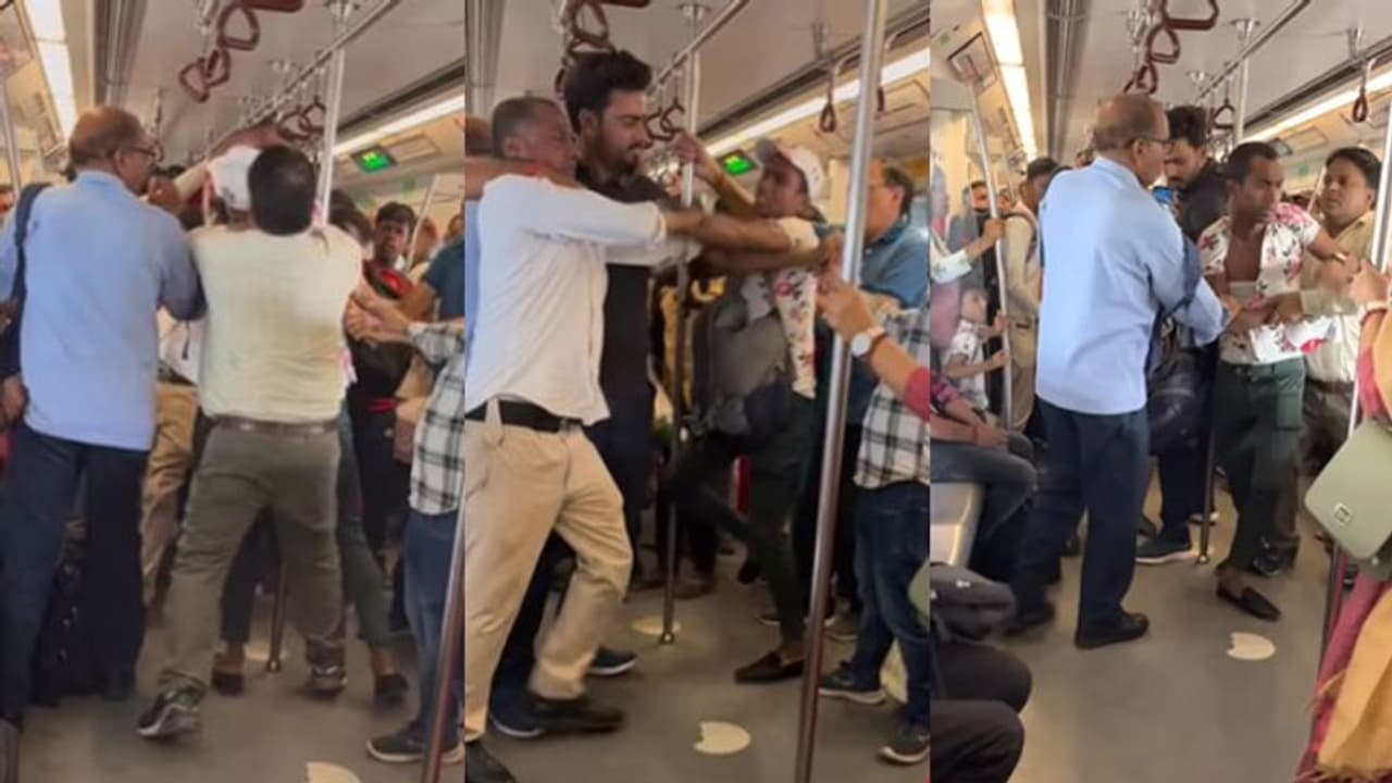 വീണ്ടും അടി, ഡൽഹി മെട്രോയിൽ വയോധികനെ മർദ്ദിച്ച് യുവാവ്, ഇതിനൊരു അവസാനമില്ലേ !– വീഡിയോ വീണ്ടും അടി, ഡൽഹി മെട്രോയിൽ വയോധികനെ മർദ്ദിച്ച് യുവാവ്, ഇതിനൊരു അവസാനമില്ലേ !– വീഡിയോ