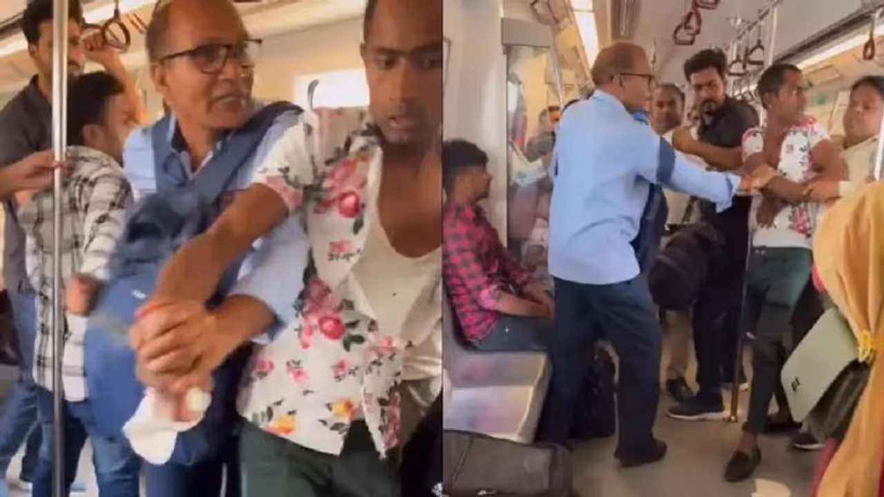 ಹಿರಿಯ ನಾಗರಿಕನ ಮೇಲೆ ಹಲ್ಲೆ: ಯುವಕನ ಹಿಡಿದು ಸರಿಯಾಗಿ ತದುಕಿದ ಮೆಟ್ರೋ ಪ್ರಯಾಣಿಕರು