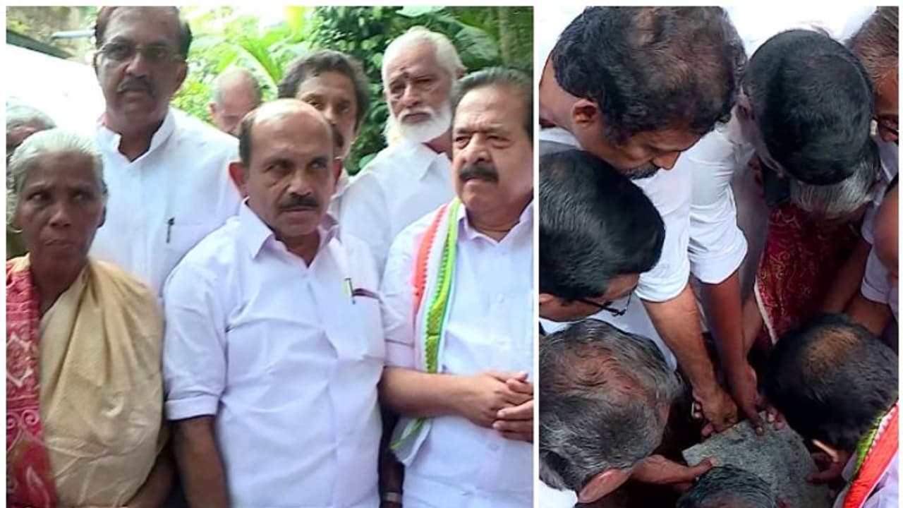 കെ റെയിൽ വിരുദ്ധ പ്രക്ഷോഭം; സമരത്തിൻ്റെ പ്രതീകമായ തങ്കമ്മയുടെ വീടിന് തറക്കല്ലിട്ടു കെ റെയിൽ വിരുദ്ധ പ്രക്ഷോഭം; സമരത്തിൻ്റെ പ്രതീകമായ തങ്കമ്മയുടെ വീടിന് തറക്കല്ലിട്ടു