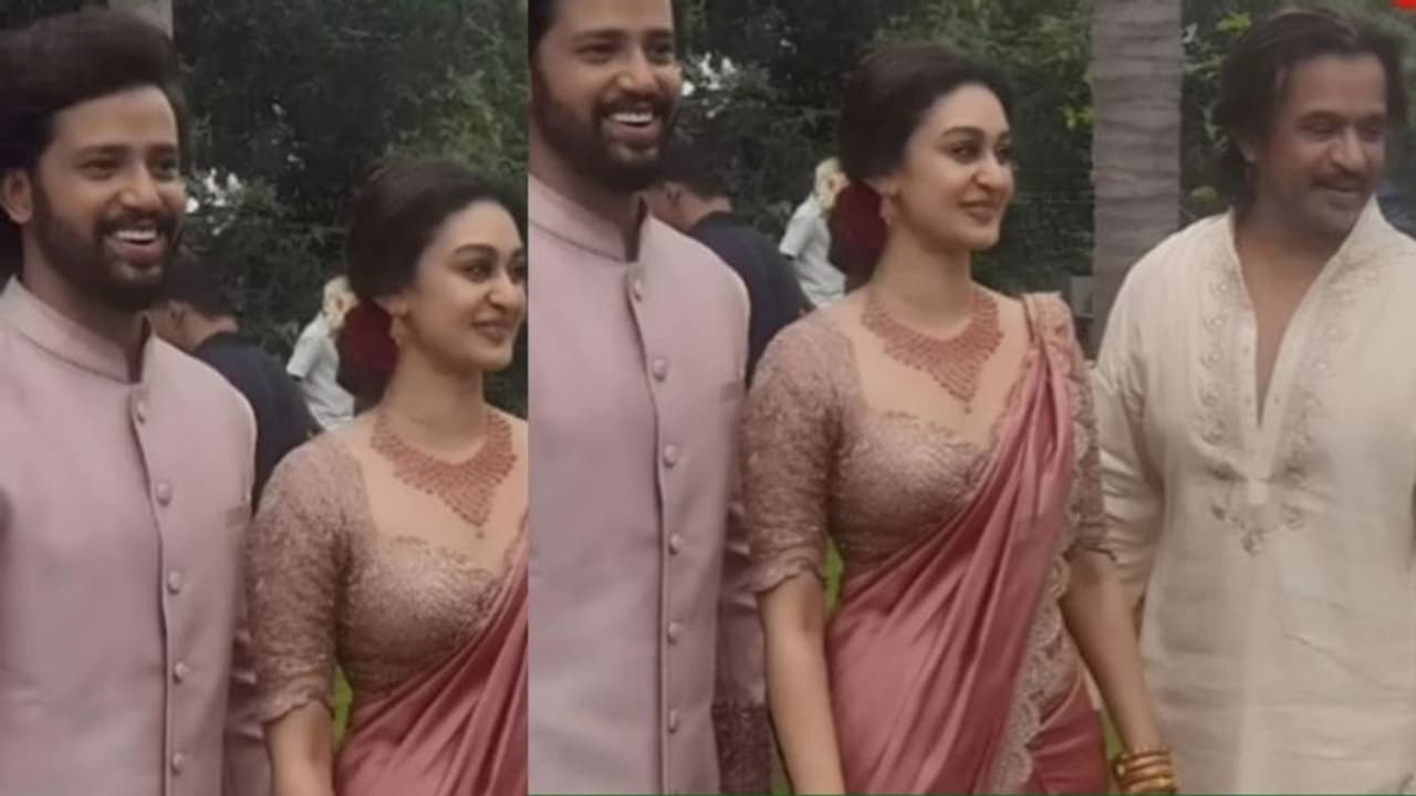 Aishwarya Engagement: அர்ஜுன் மகள் ஐஸ்வர்யா உமாபதி நிச்சயதார்த்தம் முடிந்தது..! வைரலாகும் வீடியோ..! Aishwarya Engagement: அர்ஜுன் மகள் ஐஸ்வர்யா உமாபதி நிச்சயதார்த்தம் முடிந்தது..! வைரலாகும் வீடியோ..!