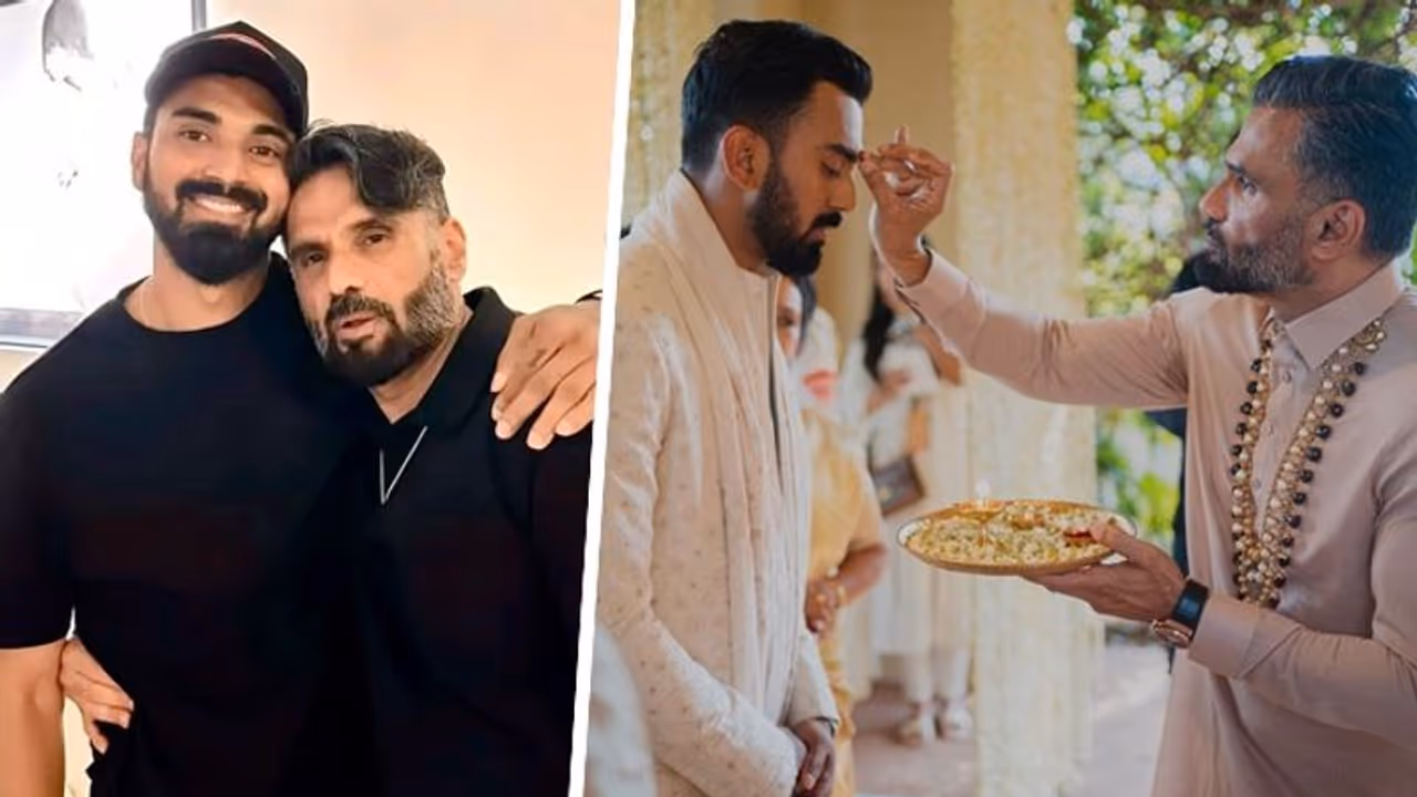 Sunil Shetty shares photo with son in law KL Rahul; Athiya Shetty comments with heart emoji [WATCH]