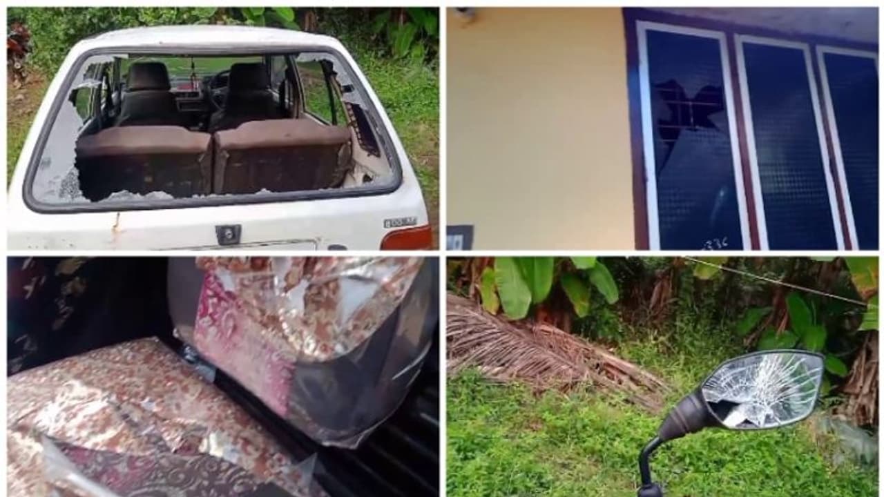കാണിപ്പയ്യൂരിൽ അജ്ഞാത സംഘത്തിന്റെ ആക്രമണം; വീടിന്റെ ജനല് ചില്ലും മൂന്നു വാഹനങ്ങളും തകര്ത്തു കാണിപ്പയ്യൂരിൽ അജ്ഞാത സംഘത്തിന്റെ ആക്രമണം; വീടിന്റെ ജനല് ചില്ലും മൂന്നു വാഹനങ്ങളും തകര്ത്തു