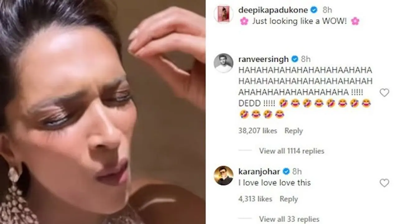 Funny Video Alert! Deepika Padukone shares cute video on ‘just looking like a wow’ trend; Ranveer, KJo react Funny Video Alert! Deepika Padukone shares cute video on ‘just looking like a wow’ trend; Ranveer, KJo react