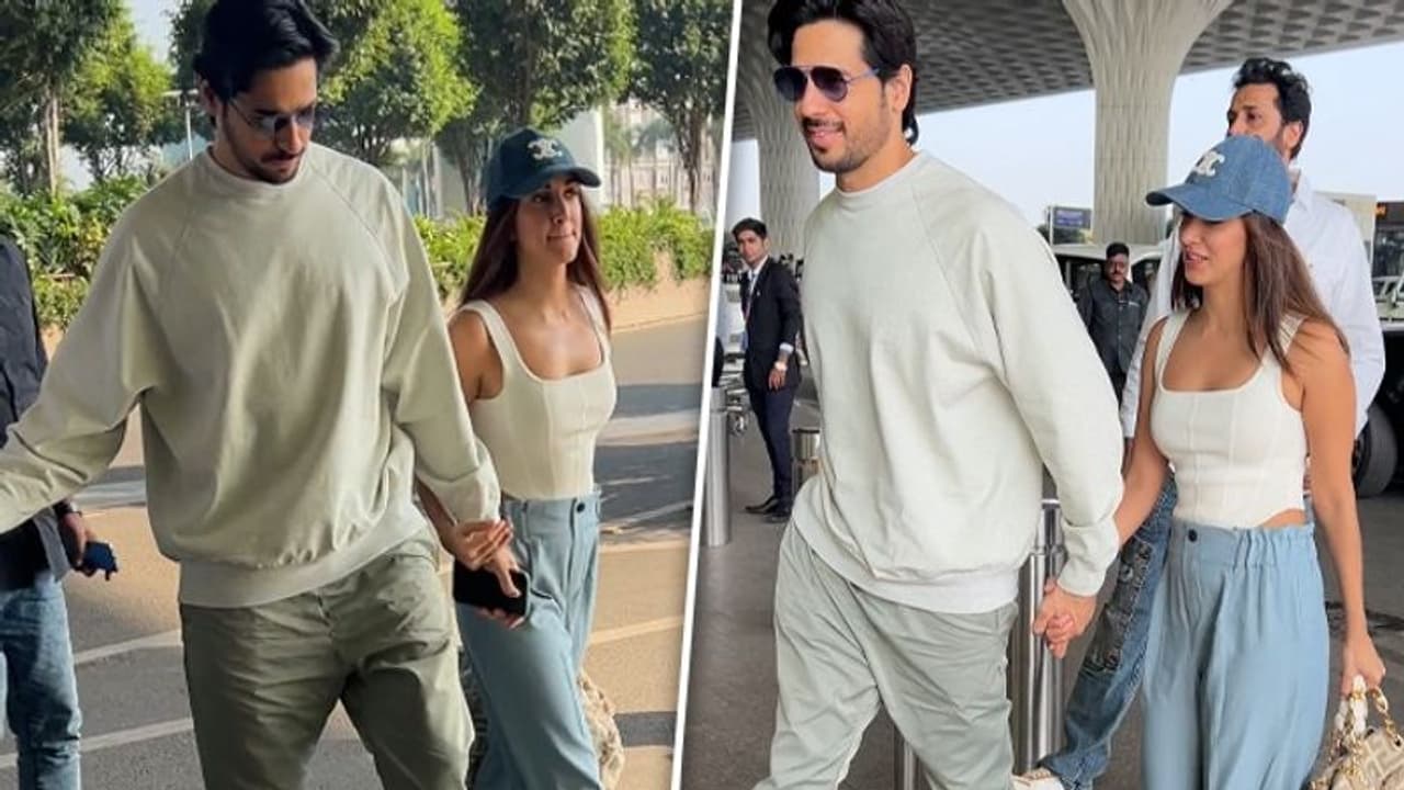 Sidharth Malhotra, Kiara Advani jet off to Delhi ahead of their first Karwa Chauth Sidharth Malhotra, Kiara Advani jet off to Delhi ahead of their first Karwa Chauth