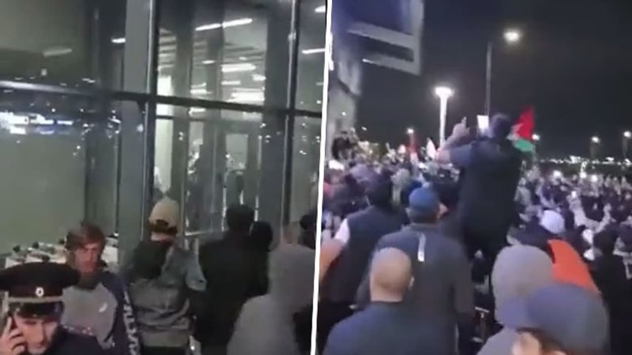 Israel demands action after mob storms Russian airport in search of Jewish passengers, 60 arrested | WATCH Israel demands action after mob storms Russian airport in search of Jewish passengers, 60 arrested | WATCH