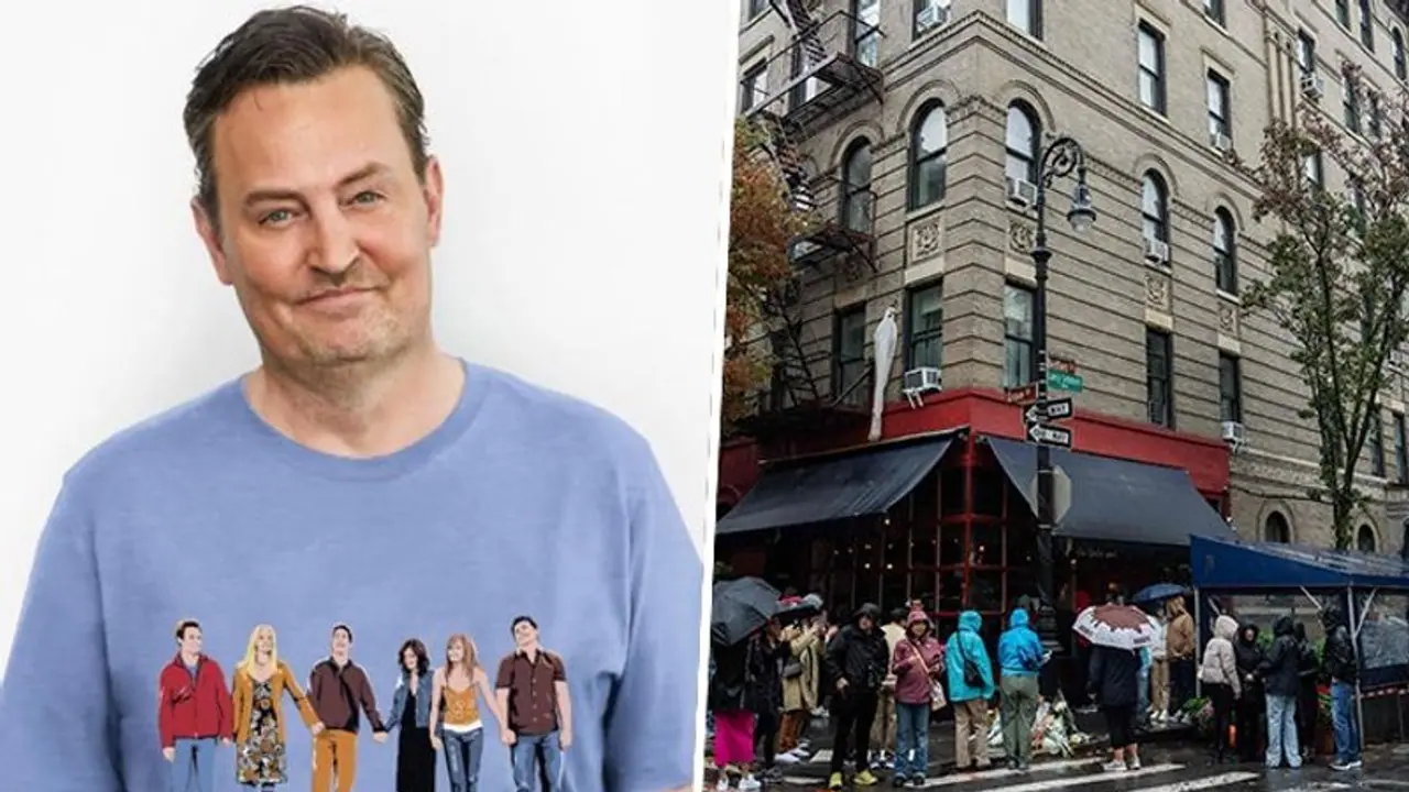 Matthew Perry fans pay tribute by leaving flowers, candles outside the iconic 'Friends' apartment Matthew Perry fans pay tribute by leaving flowers, candles outside the iconic 'Friends' apartment