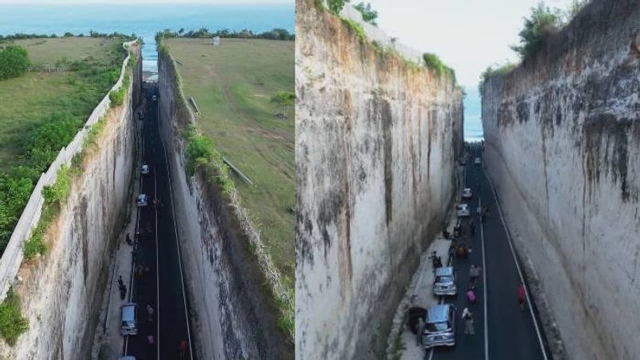 ഇൻറർനെറ്റിൽ തരംഗമായി ബാലിയിലെ പാണ്ഡവ ബീച്ച് റോഡ്, പ്രത്യേകത ഇതാണ്...