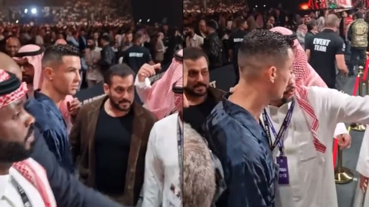 ആരാധനയോടെ നോക്കിയിട്ടും സല്ലു ഭായിയെ കണ്ടഭാവം നടിക്കാതെ റൊണാള്ഡോ, നാണക്കേടെന്ന് ആരാധകര് ആരാധനയോടെ നോക്കിയിട്ടും സല്ലു ഭായിയെ കണ്ടഭാവം നടിക്കാതെ റൊണാള്ഡോ, നാണക്കേടെന്ന് ആരാധകര്