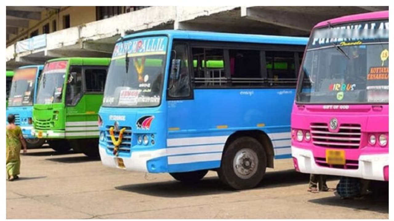 സംസ്ഥാനത്ത് സ്വകാര്യ ബസുകളുടെ സൂചന സമരം തുടങ്ങി; പണിമുടക്ക് ഇന്ന് അർധരാത്രി വരെ