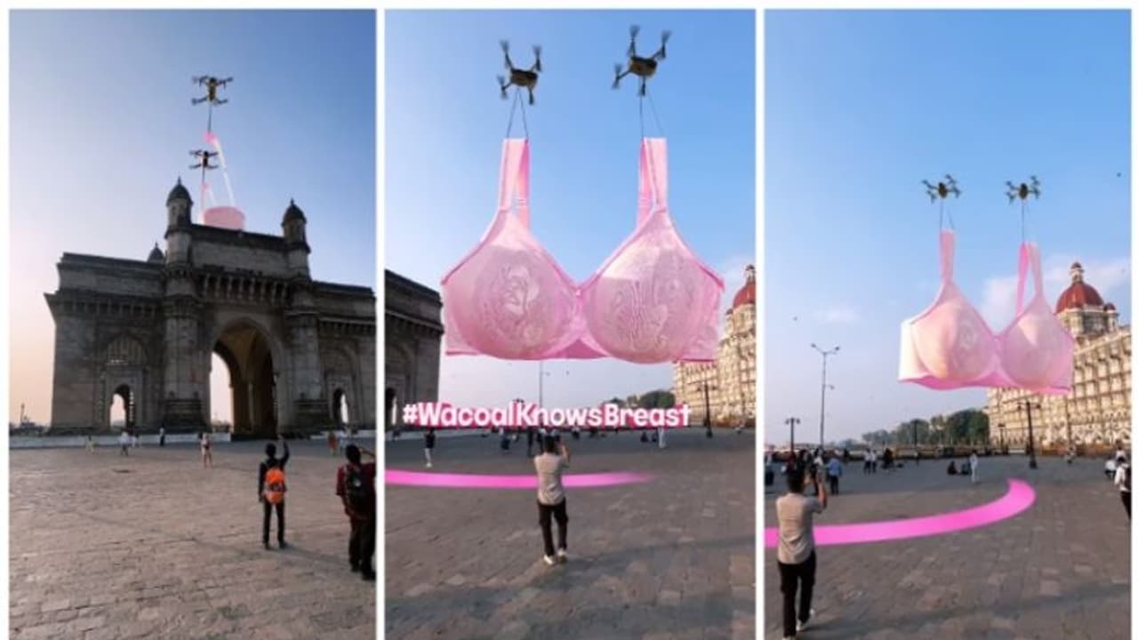 സിജിഐയില്‍ തീര്‍ത്ത 'കൂറ്റന്‍ ബ്രാ' പ്രദര്‍ശിപ്പിച്ച് വാകോള്‍ ഇന്ത്യ; സ്തനാര്‍ബുദ ബോധവത്ക്കരണ വീഡിയോ വൈറല്‍