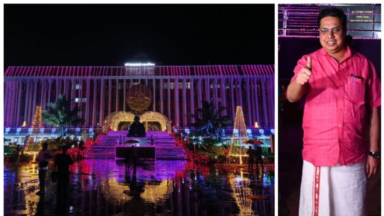 തലസ്ഥാനത്ത് നിയമസഭയിൽ 'തൃശൂർ പൂരം' കൊടിയേറി; പഞ്ചവാദ്യ മേളത്തിന്റെ അകമ്പടിയോടെ വൈദ്യുത ദീപങ്ങൾ മിഴിതുറന്നു തലസ്ഥാനത്ത് നിയമസഭയിൽ 'തൃശൂർ പൂരം' കൊടിയേറി; പഞ്ചവാദ്യ മേളത്തിന്റെ അകമ്പടിയോടെ വൈദ്യുത ദീപങ്ങൾ മിഴിതുറന്നു