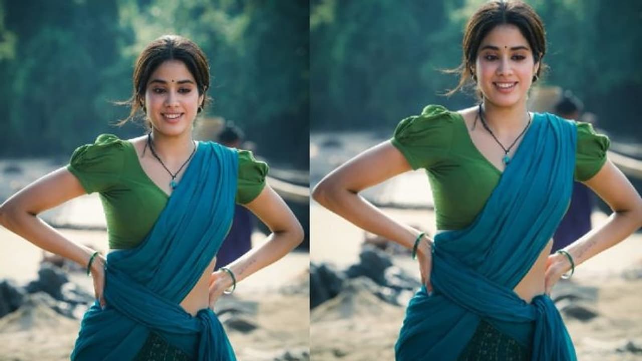 లంగా ఓణీలో జాన్వీ కపూర్ సొగసుల జాతర, దేవర షూటింగ్ లో బాలీవుడ్ బ్యూటీ. లంగా ఓణీలో జాన్వీ కపూర్ సొగసుల జాతర, దేవర షూటింగ్ లో బాలీవుడ్ బ్యూటీ.