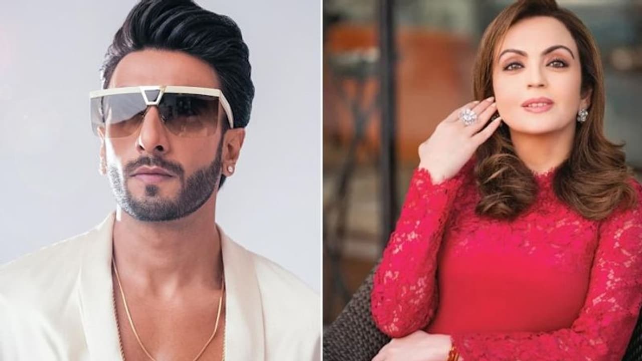 Ranveer Singh calls Nita Ambani 'So beautiful, so elegant, just looking like a wow', watch her react