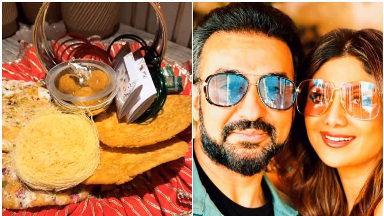 Karwa Chauth 2023: Shilpa Shetty begins celebration; shares video of Sargi thali Karwa Chauth 2023: Shilpa Shetty begins celebration; shares video of Sargi thali