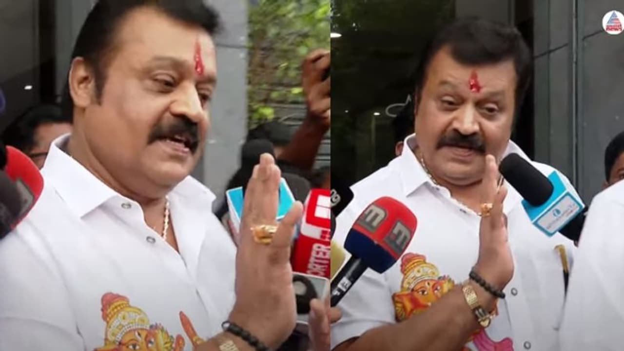 'നോ ബോഡി ടച്ചിംഗ്, പ്ലീസ് കീപ് എവേ ഫ്രം മീ'; മാധ്യമങ്ങളോട് സുരേഷ് ​ഗോപി
