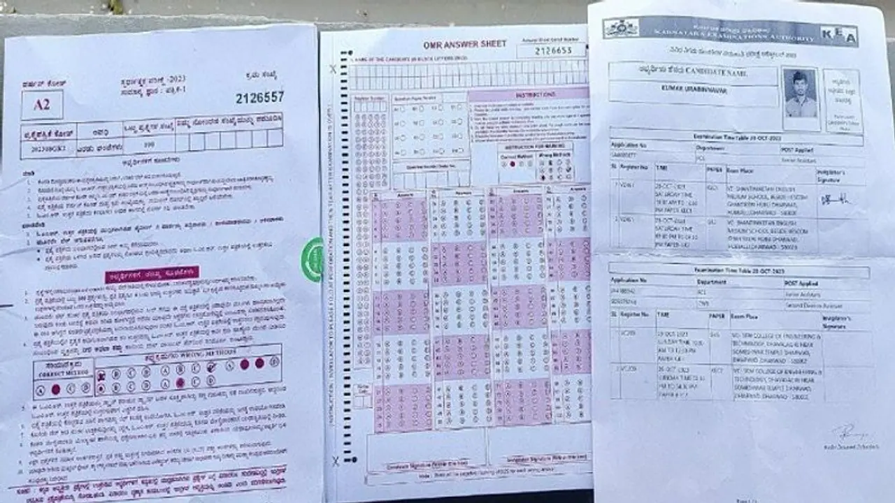 KEA Scandal: After Bluetooth scam, now alleged irregularities in OMR sheets in Hubballi exam