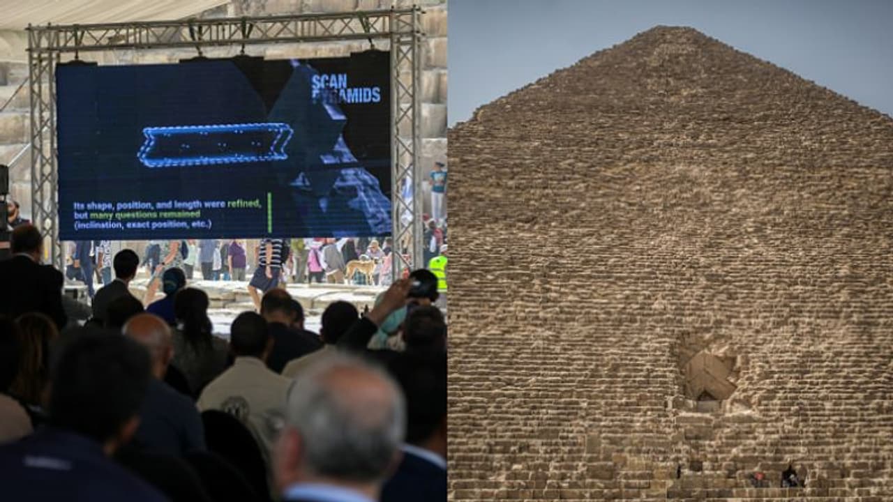 ഗിസയിലെ പിരമിഡിലെ ഒളിഞ്ഞിരിക്കുന്ന ആ രഹസ്യം പുറത്തെത്തിച്ച് കോസ്മിക് കിരണങ്ങൾ ഗിസയിലെ പിരമിഡിലെ ഒളിഞ്ഞിരിക്കുന്ന ആ രഹസ്യം പുറത്തെത്തിച്ച് കോസ്മിക് കിരണങ്ങൾ