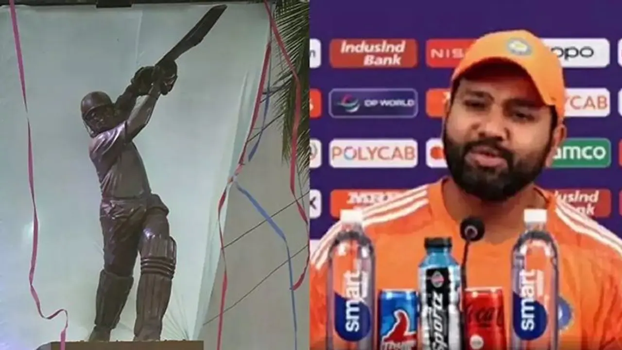 ODI World Cup 2023: Rohit Sharma's witty response to Sachin Tendulkar's statue unveiled at Wankhede stadium