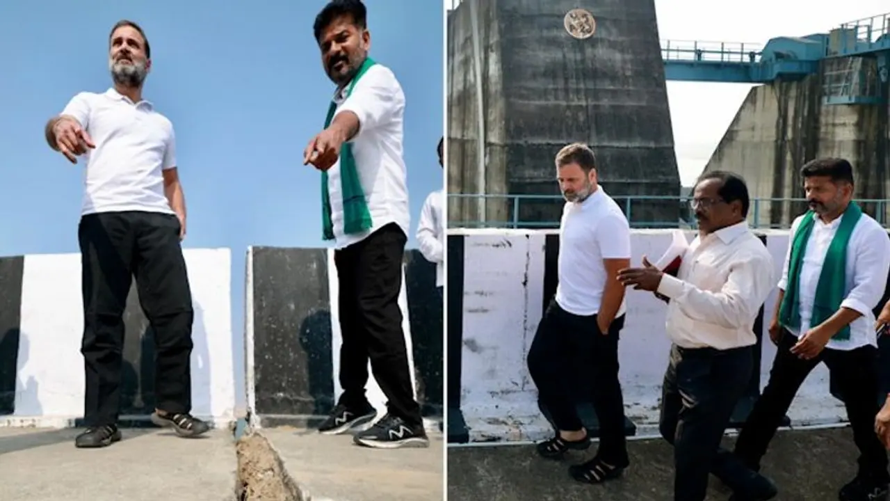 Telangana Election 2023: 'Kaleshwaram Project = KCR Family ATM,' tweets Rahul as he visits Medigadda Barrage Telangana Election 2023: 'Kaleshwaram Project = KCR Family ATM,' tweets Rahul as he visits Medigadda Barrage