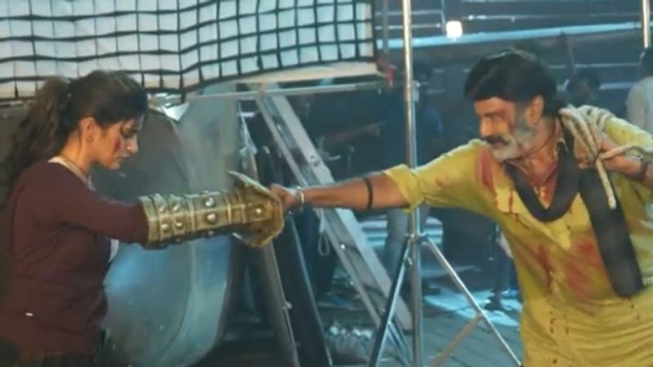 ബാലയ്യയുടെ ഭഗവന്ത് കേസരി ചിത്രീകരിച്ചതിങ്ങനെ, വീഡിയോ കാണാം