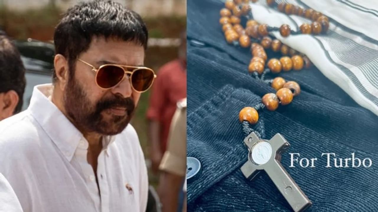 മുണ്ടിനൊപ്പം ഡെനിം ഷര്ട്ട്, കഴുത്തില് കൊന്ത; 'ടര്ബോ'യില് മമ്മൂട്ടിയുടെ ലുക്ക് തീരുമാനിച്ചു മുണ്ടിനൊപ്പം ഡെനിം ഷര്ട്ട്, കഴുത്തില് കൊന്ത; 'ടര്ബോ'യില് മമ്മൂട്ടിയുടെ ലുക്ക് തീരുമാനിച്ചു