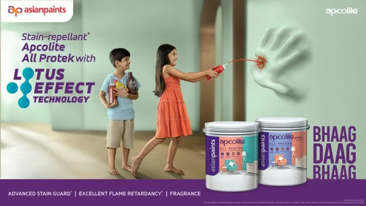 Asian Paints Apcolite All Protek: Now confidently say 'Bhaag Daag Bhaag' and keep interior walls spotless Asian Paints Apcolite All Protek: Now confidently say 'Bhaag Daag Bhaag' and keep interior walls spotless