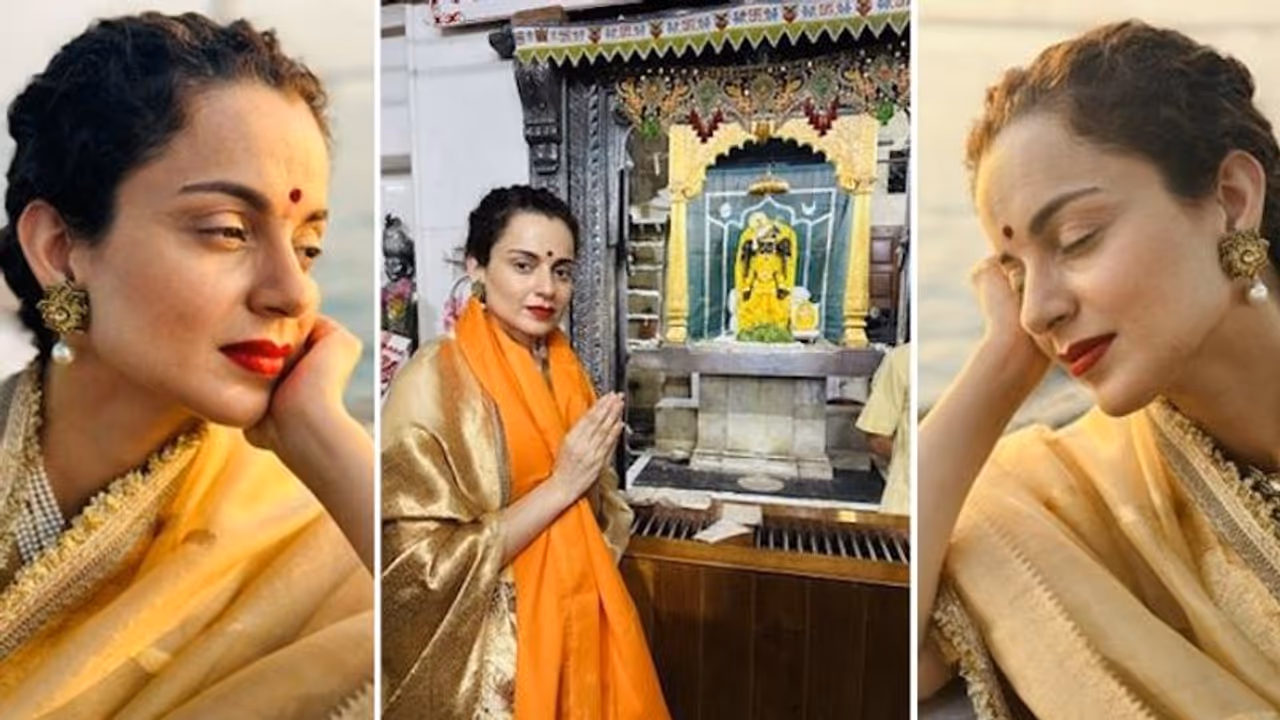 Tejas star Kangana Ranaut gets trolled as she visits Dwarkadhish temple, one netizen says, "Bas reel banao...'