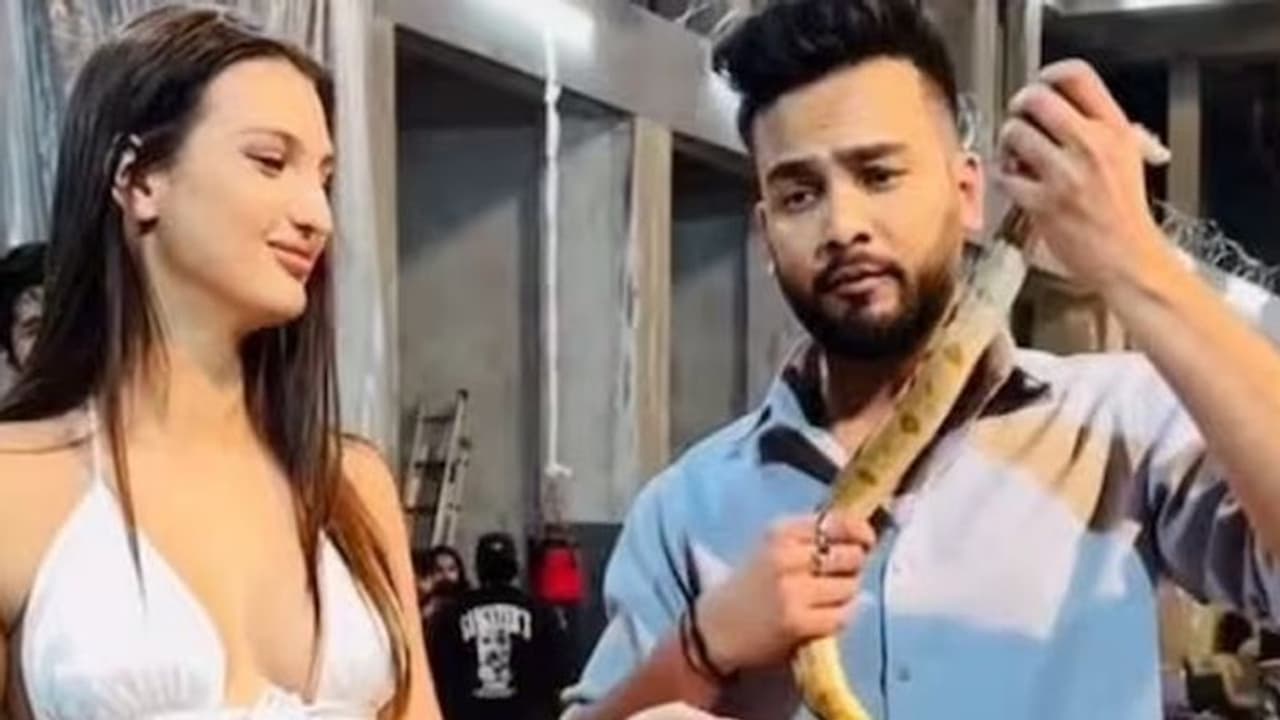 Elvish Yadav's image of playing with 'snakes' amid ongoing 'snake venom' FIR goes viral; Here's what he said