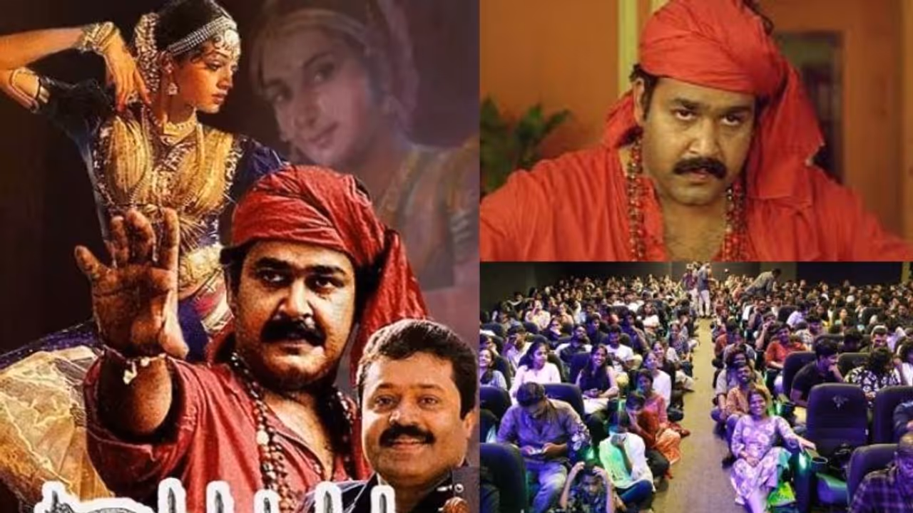 മോഹൻലാലിന് ആര്‍പ്പുവിളികൾ, നാ​ഗവല്ലിക്കും നകുലനും വമ്പന്‍ കയ്യടി, ഇത് 'മണിച്ചിത്രത്താഴ്' കേരളീയം !