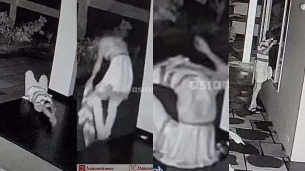 മാസ്കും തൊപ്പിയുമിട്ട് വന്നു, മുണ്ട് മാറ്റി പാന്റിട്ടു, മിഡിയും ടോപ്പുമിട്ട് സ്ത്രീവേഷം! കള്ളന്റെ വേഷപ്പകർച്ച