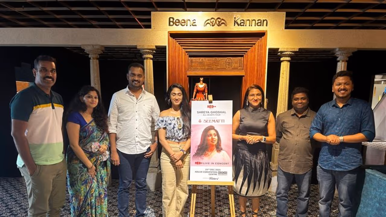 ശ്രേയ ഘോഷാലിൻ്റെ 'ഓൾ ഹാർട്ട്സ് ടൂർ' കൊച്ചിയിലേക്ക് ശ്രേയ ഘോഷാലിൻ്റെ 'ഓൾ ഹാർട്ട്സ് ടൂർ' കൊച്ചിയിലേക്ക്