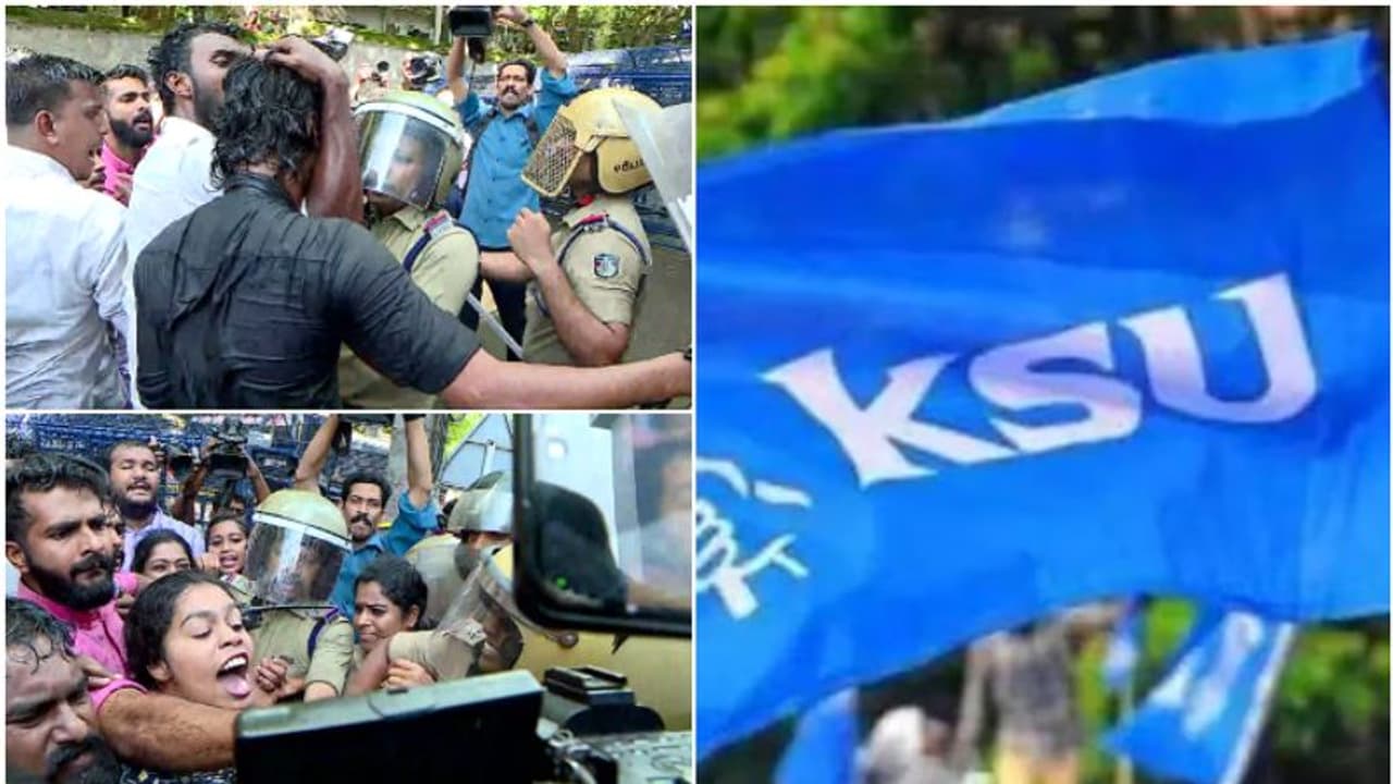 പ്രതിഷേധ മാർച്ച് നടത്തിയവര്ക്കെതിരെ പൊലീസ് നരനായാട്ട്, നാളെ കെ.എസ്.യു വിദ്യാഭ്യാസ ബന്ദ് പ്രതിഷേധ മാർച്ച് നടത്തിയവര്ക്കെതിരെ പൊലീസ് നരനായാട്ട്, നാളെ കെ.എസ്.യു വിദ്യാഭ്യാസ ബന്ദ്
