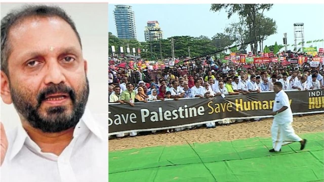 പാലസ്തീൻ വിഷയം കത്തിച്ച് സിപിഎമ്മിന്‍റെ വർഗീയധ്രുവീകരണം,ലീഗ് എല്‍ഡിഎഫിലെത്തുമെന്നുറപ്പായെന്ന് കെസുരേന്ദ്രന്‍