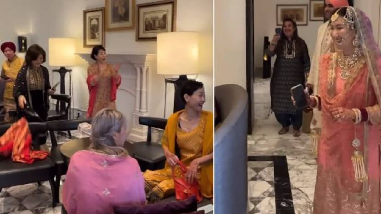 അതിസുന്ദരിയായ പഞ്ചാബിവധുവായി മാറി കൊറിയൻ യുവതി, ബന്ധുക്കളുടെ പ്രതികരണം... 