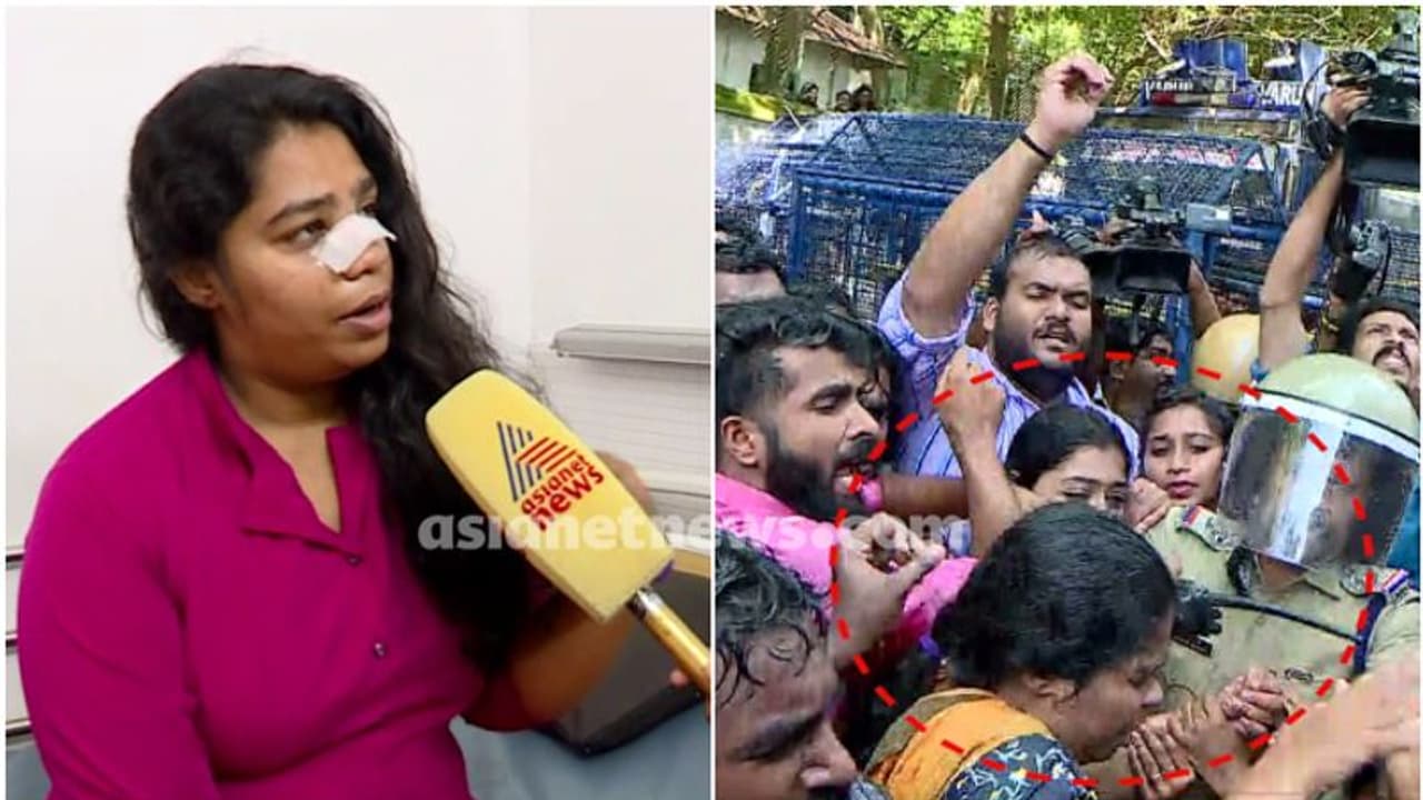'വനിതാ പ്രവർത്തകരെ പുരുഷ പൊലീസ് കയ്യേറ്റം ചെയ്തു, ചോദ്യം ചെയ്തപ്പോൾ മർദ്ദനം'; കെഎസ് യു പ്രവർത്തകയുടെ ആരോപണം 'വനിതാ പ്രവർത്തകരെ പുരുഷ പൊലീസ് കയ്യേറ്റം ചെയ്തു, ചോദ്യം ചെയ്തപ്പോൾ മർദ്ദനം'; കെഎസ് യു പ്രവർത്തകയുടെ ആരോപണം