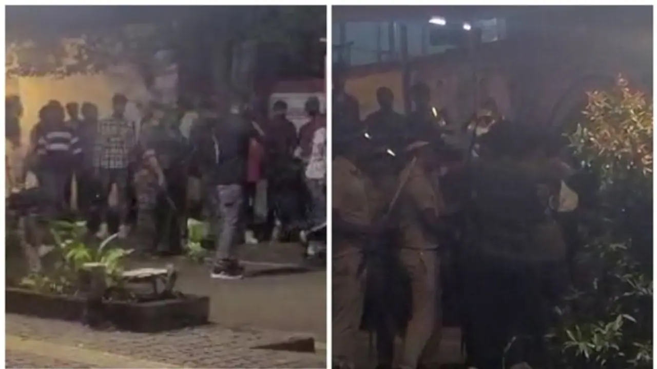 Kerala: Brawl breaks out again at Manaveeyam Veedhi; stones pelted at cops