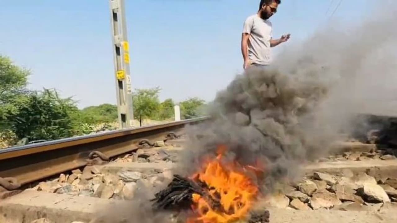 YouTuber's fireworks display on train track sparks anger; RPF probing viral video (WATCH)
