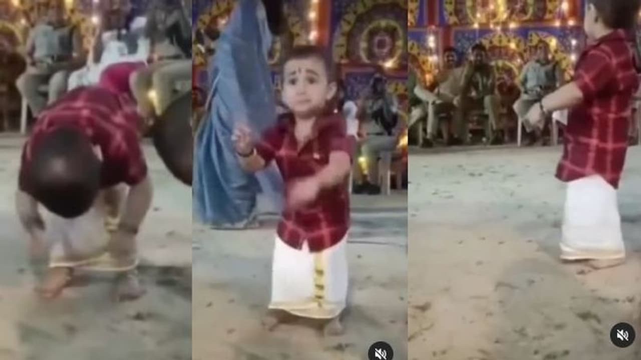 ಸಾಂಪ್ರದಾಯಿಕ ದಿರಿಸಲ್ಲಿ ಹಾಲುಗಲ್ಲದ ಕಂದನ ಚಂಡೆವಾದನ..! ವೀಡಿಯೋ ಸಖತ್ ವೈರಲ್‌